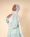 Hijab soie de Médine Premium - Blanc