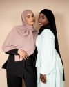 Hijab soie de Médine à enfiler avec bonnet integré